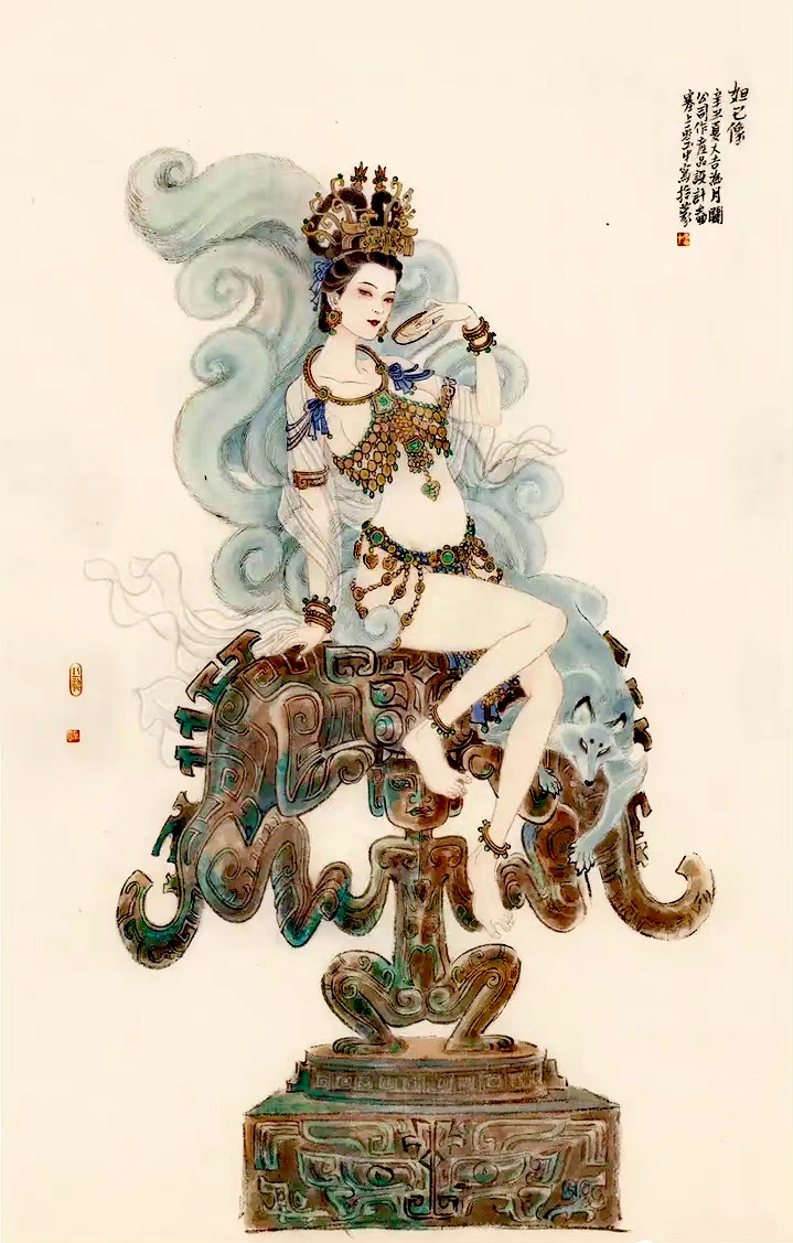 画家李云中《封神》前期人物画稿欣赏