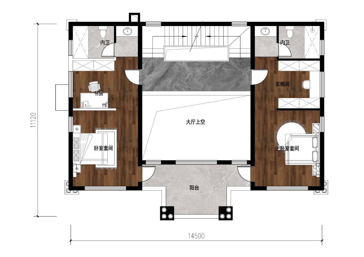 豪华欧式三层别墅设计图纸占地210平开间18米7进深12米3