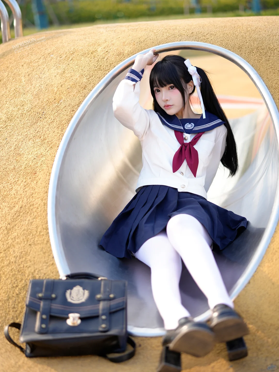 170大长腿jk制服风,甜美穿搭展现自信魅力