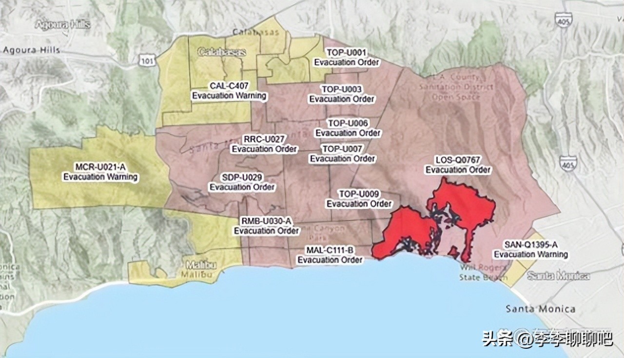 美国加州4场山火失控蔓延!强风助推之下当地仿佛世界末日一般!
