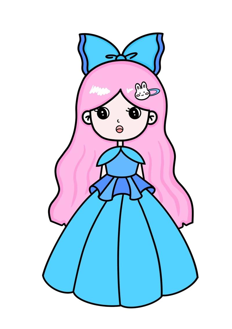 怎么画卡通公主简单又漂亮