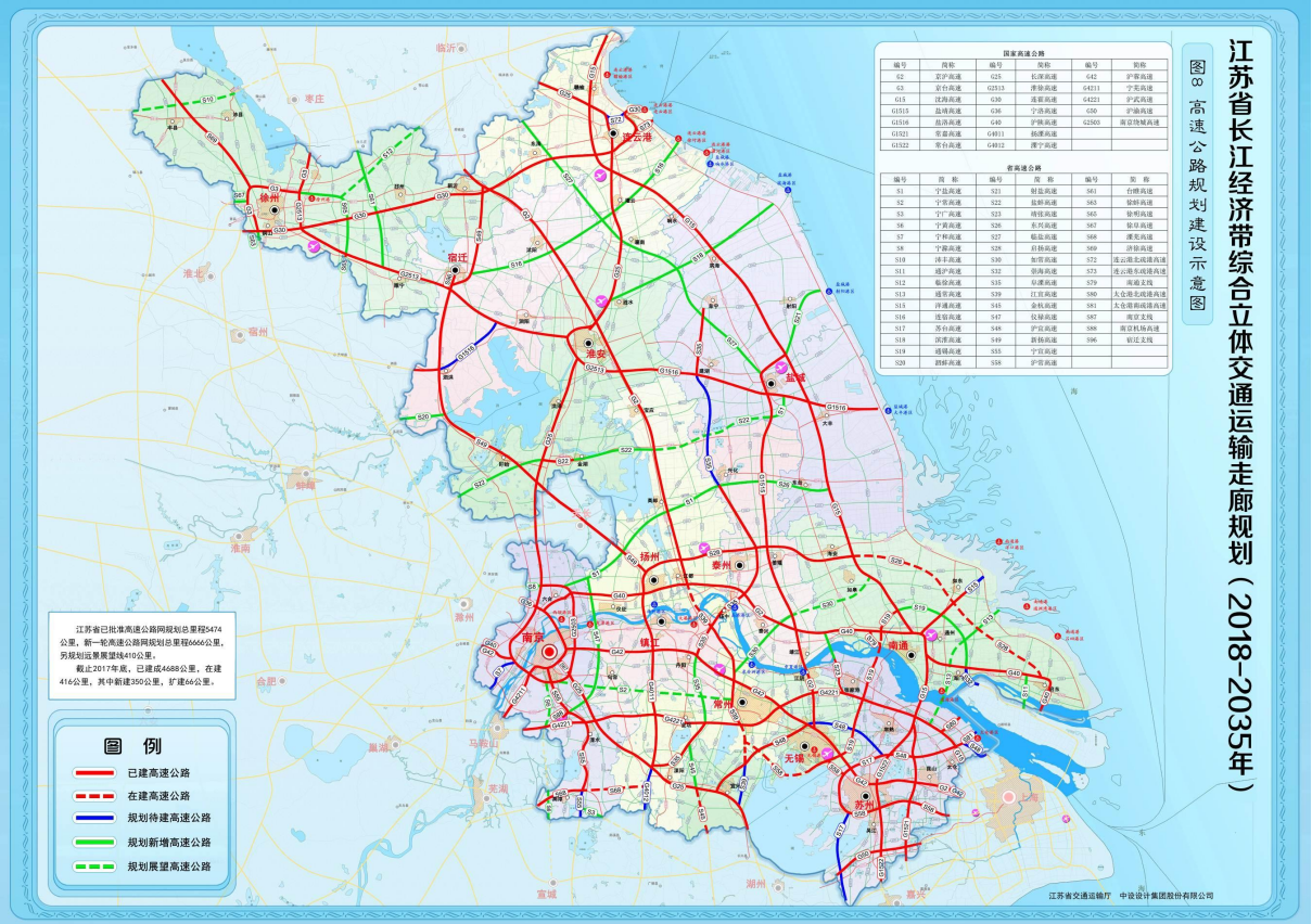 江苏将新建1条6车道高速