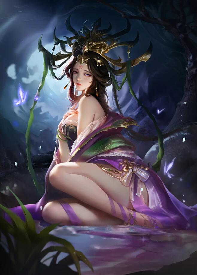 三国杀让女将们穿上白丝,不玩游戏的我也没忍住,大小乔太性感了