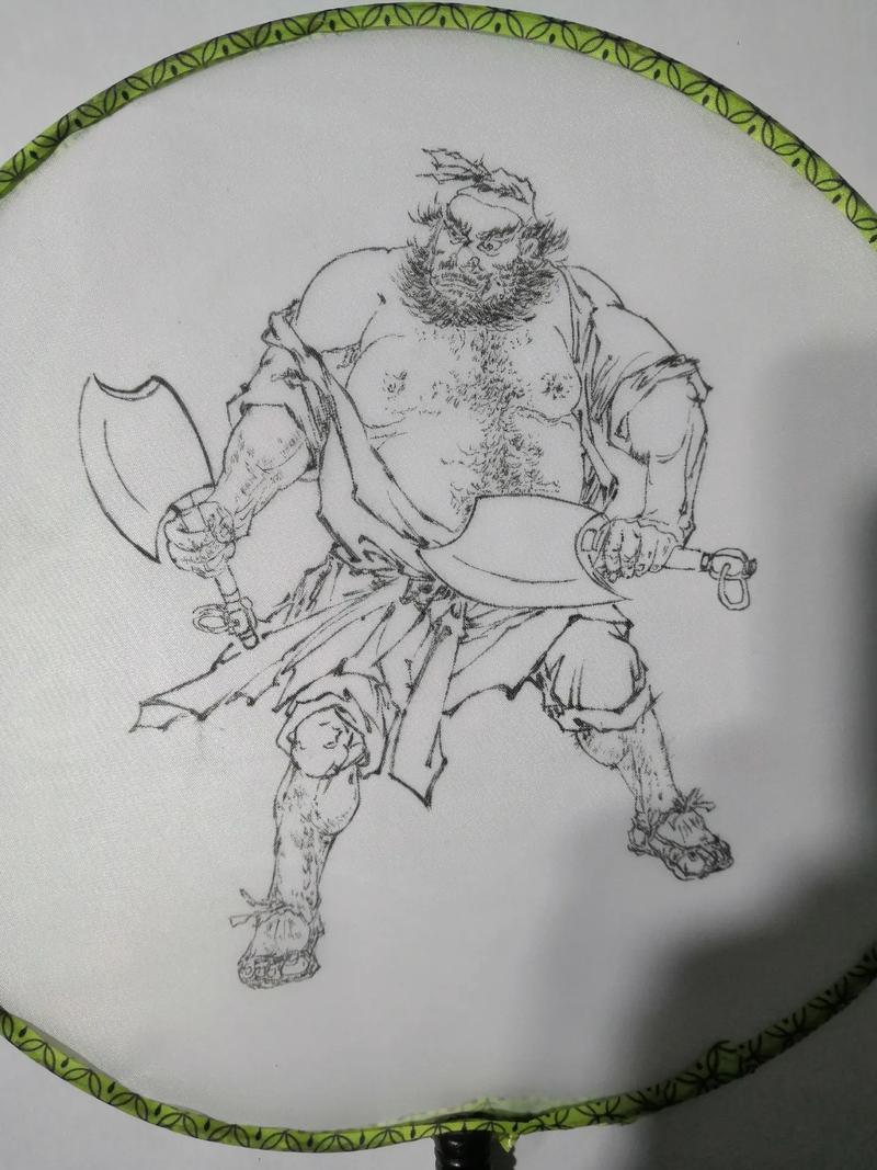 绘制李逵的简笔画,是捕捉这位《水浒传》中经典人物的精髓,将其粗犷