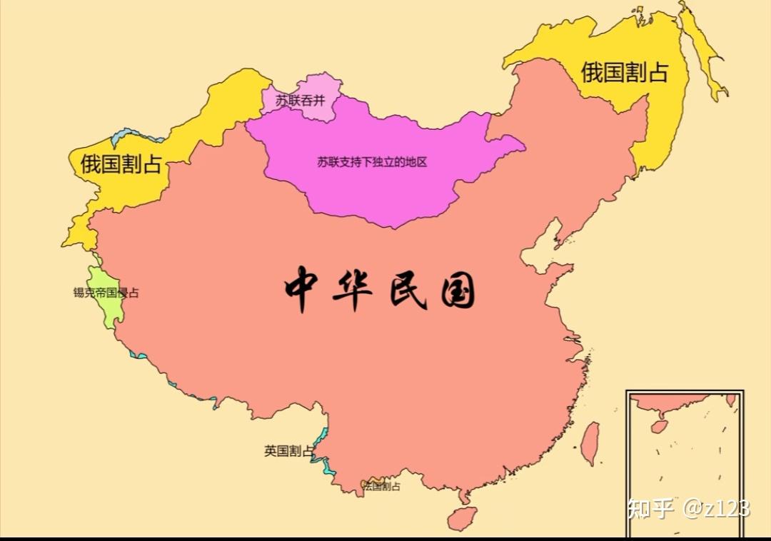 各种版本的清朝地图