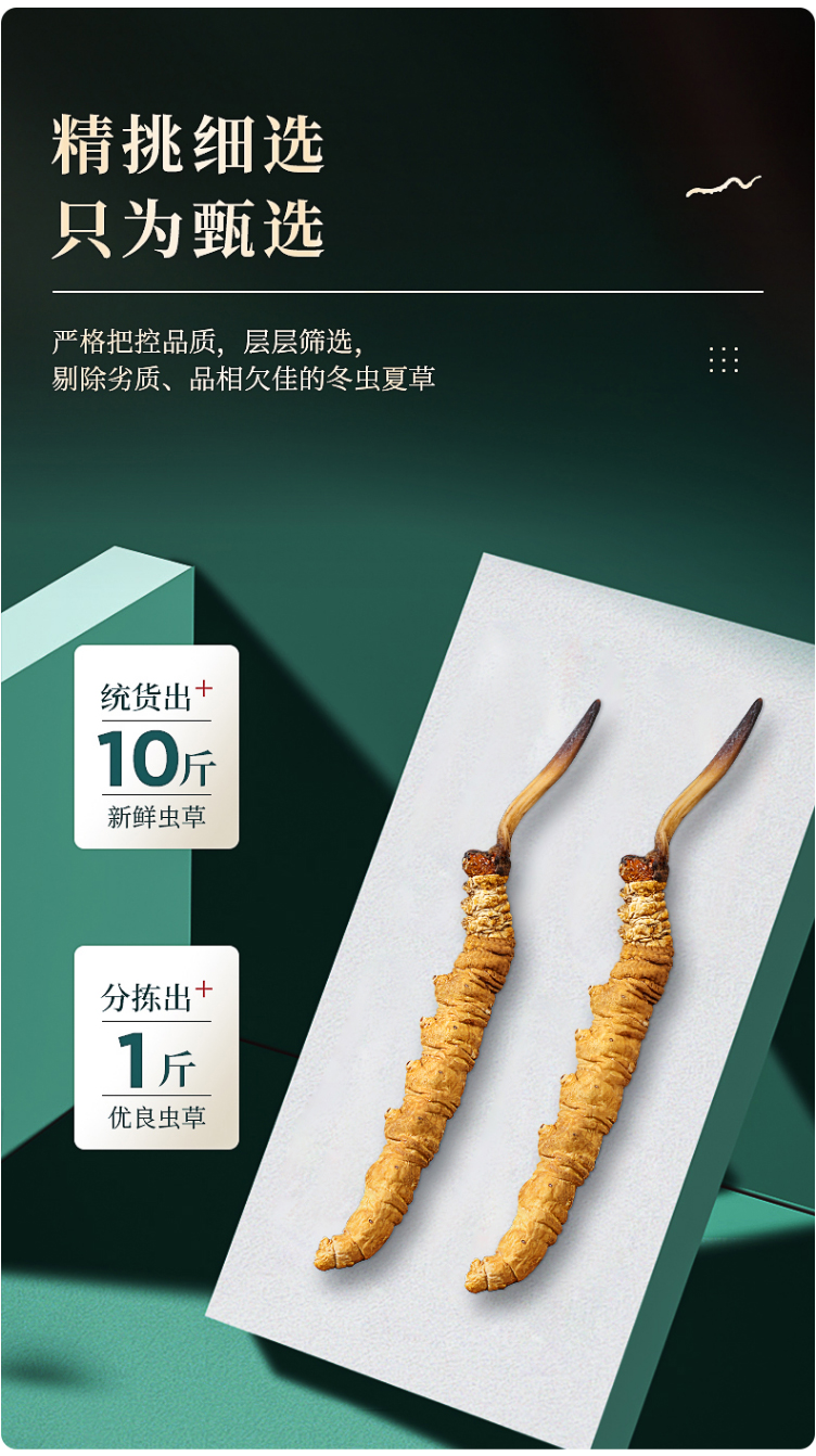 虫草滋补送礼佳品 4条/g
