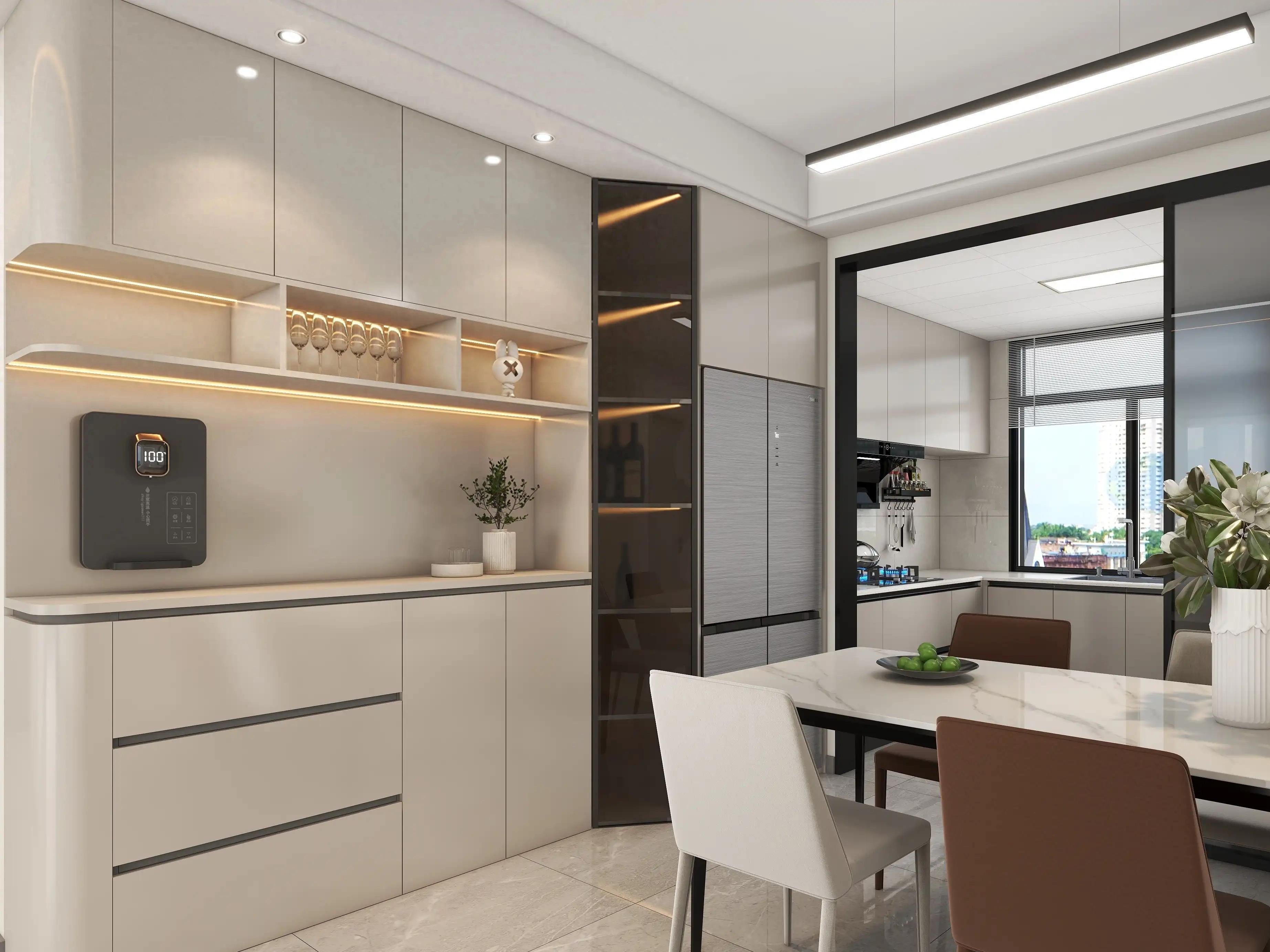 这是我见过最满意的家:光餐厅一体柜让无数人效仿,实用有高级感