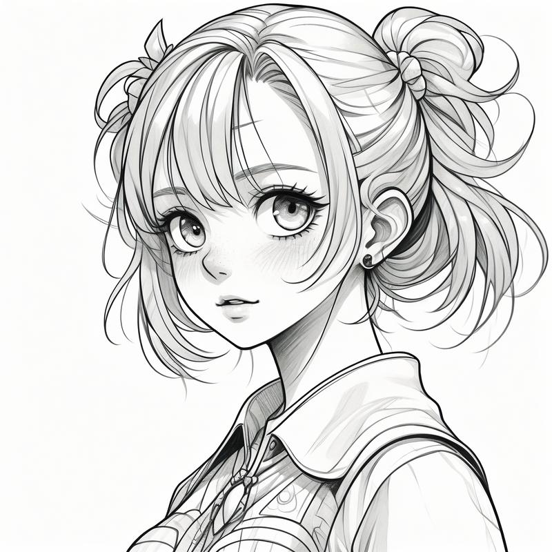 动漫人物咋画简单(动漫人物画简单美少女可爱)