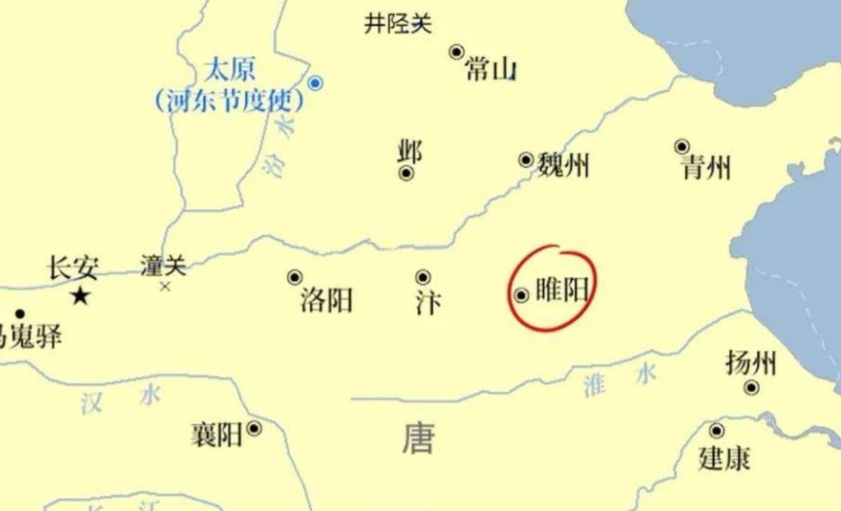 睢阳是现在的哪里地位置重要性大唐睢阳地理位置睢阳保卫战地图全图