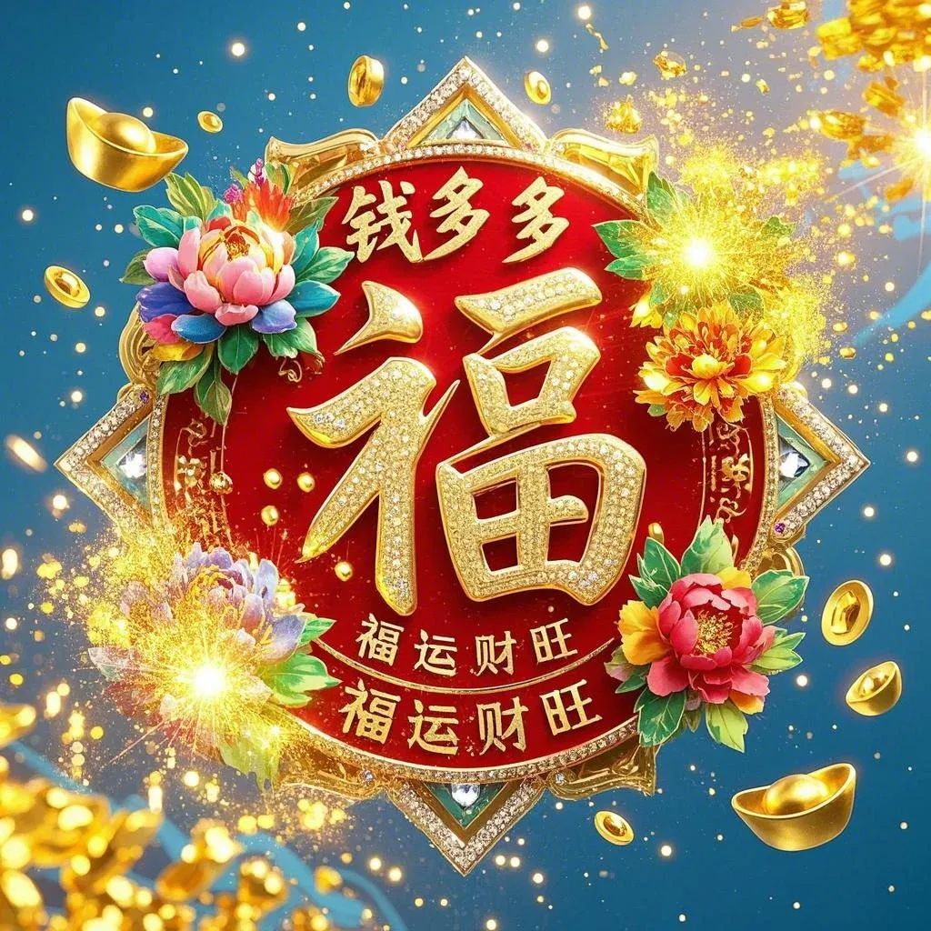 金玉满堂,福运昌隆:寓意财富与好运的图象作为您的吉祥头像