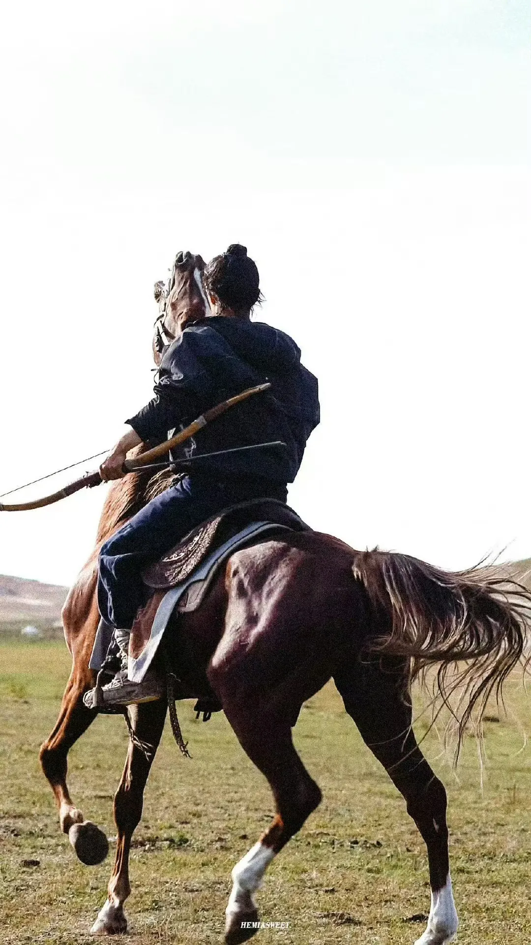 就已经开始骑马的图片骑马背影人骑马图片马背上的汉子骑马背面背影