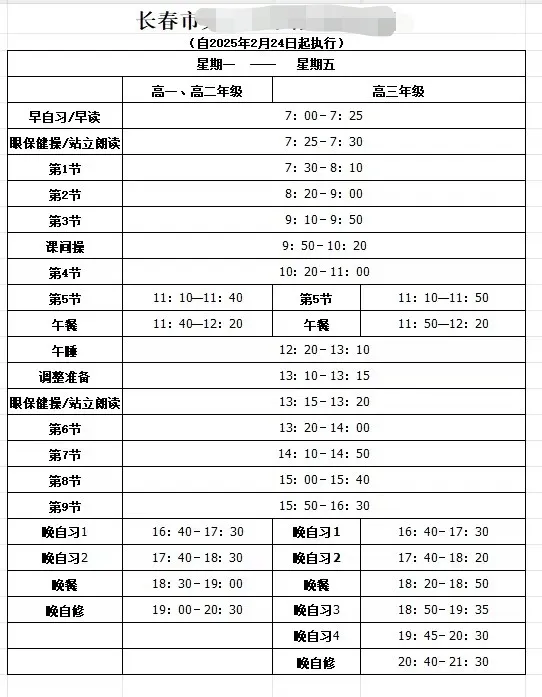 
高中全科时间表！合理安排，不浪费时间
