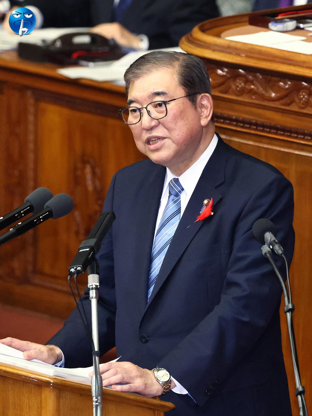 针对美国独自和俄罗斯谈判的事,日本首相石破茂在国会这样说,坚决反对