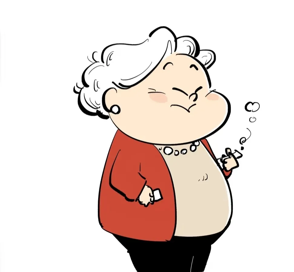 胖老太卡通图片老太婆卡通图片老阿姨图片动漫人物可爱小屁孩的偷一句