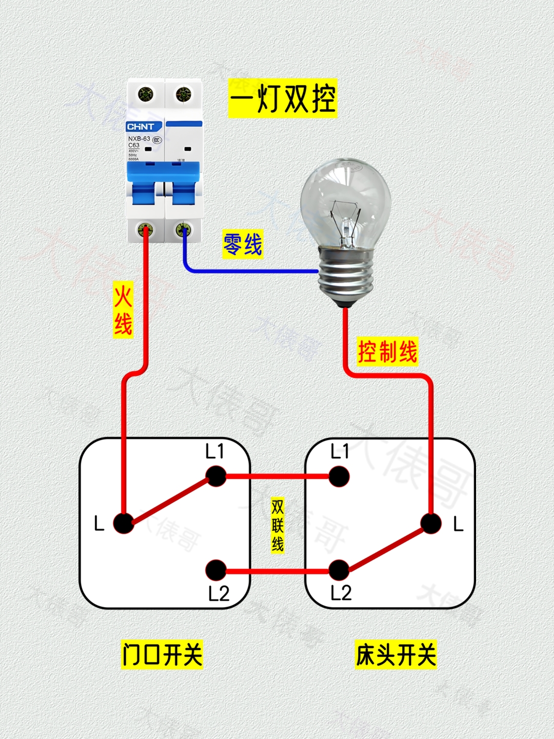 8张照明电路接线,水电工必备