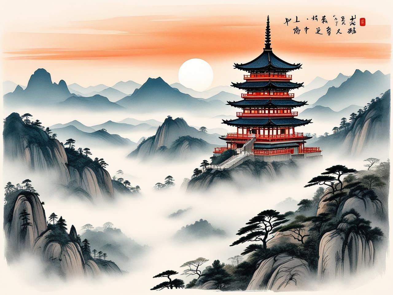 宋·王安石《登飞来峰》:飞来峰之巅的心灵朝圣与变革之路