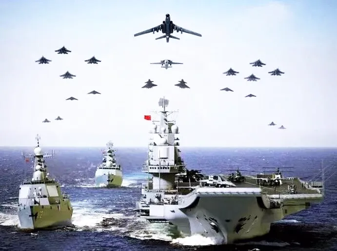 然后逼迫相关国家和中国脱钩,打压中国经济,美国这招依托是美国军事