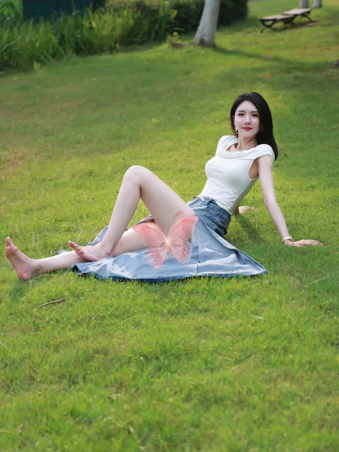 草坪拍照坐姿站姿趟姿12个姿势拍照上镜好看很出片