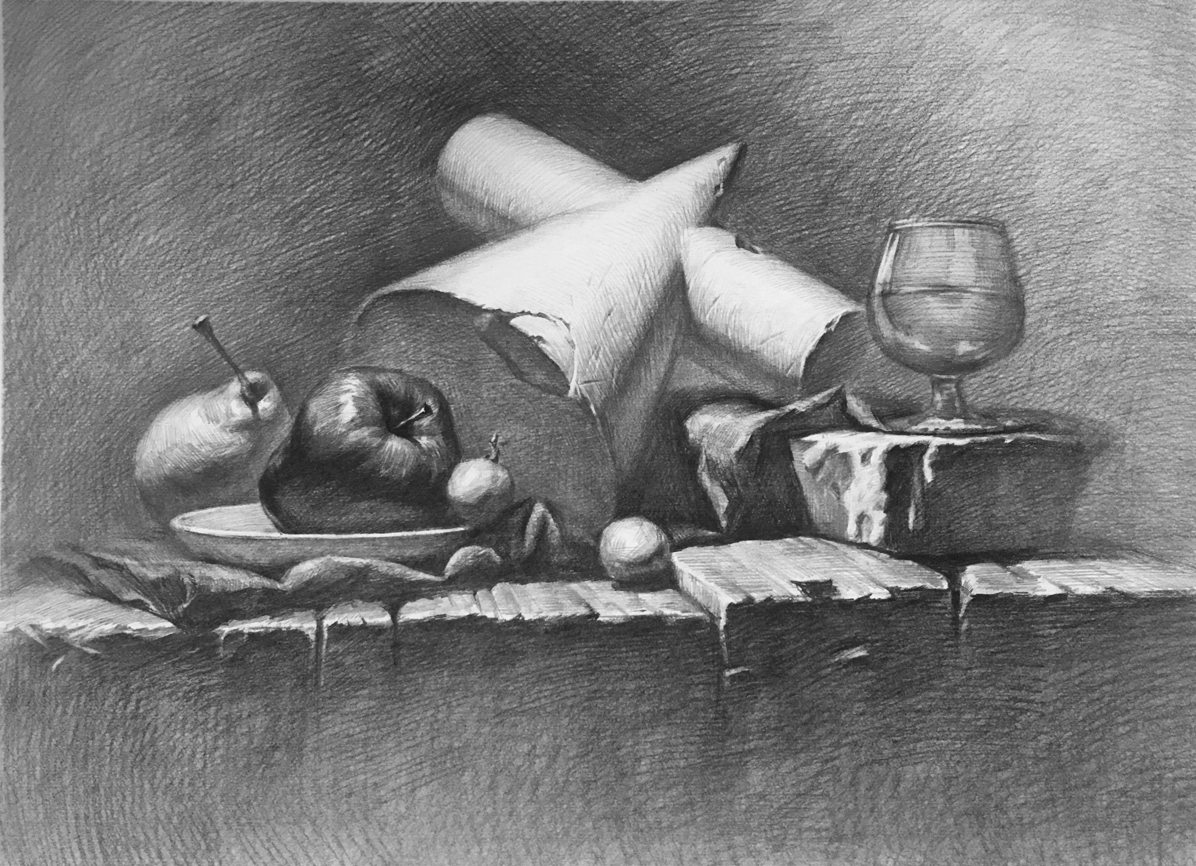 【素描入门必备四件套】