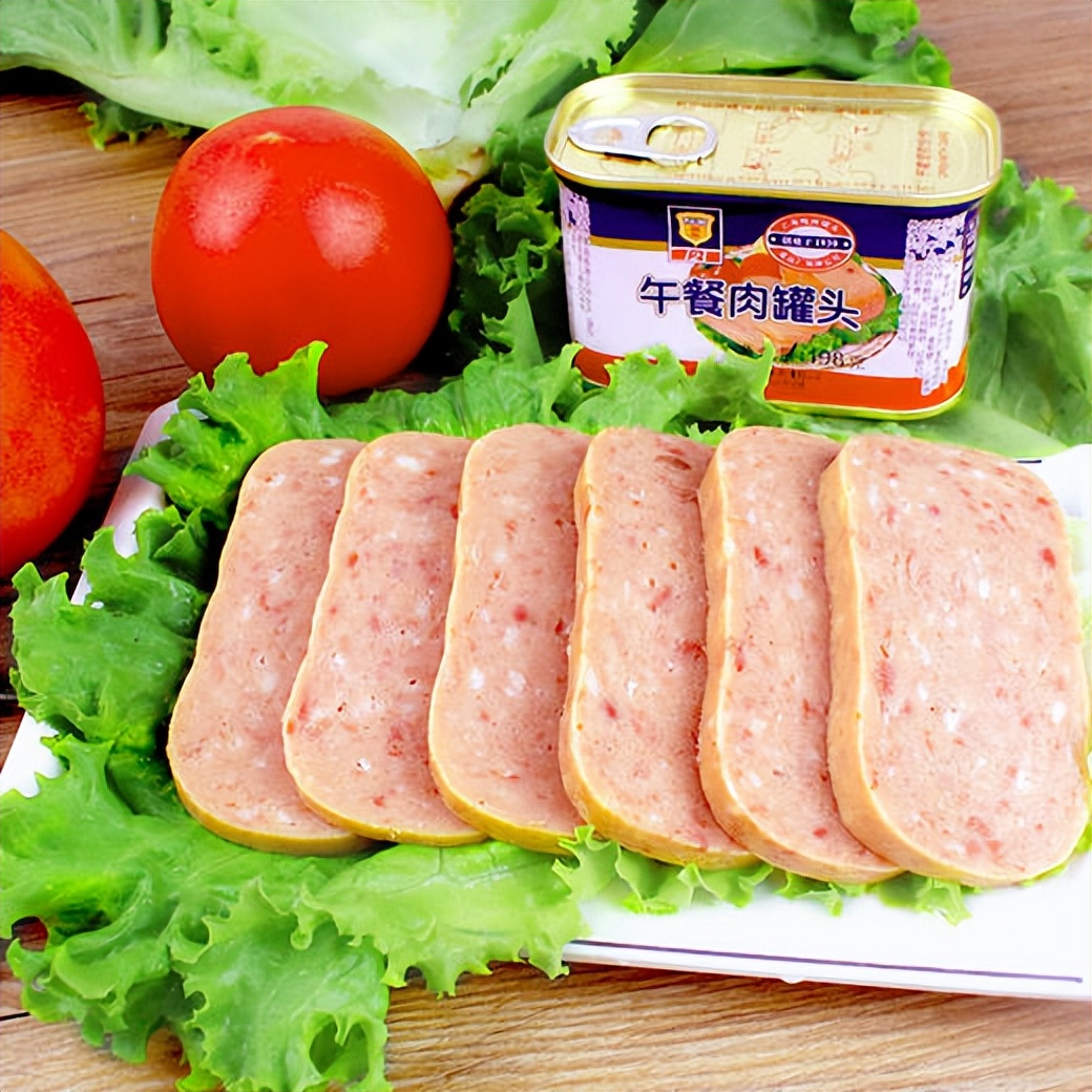 6款高蛋白午餐肉,配料表干净,肉质鲜嫩多汁,户外野餐垂钓必备