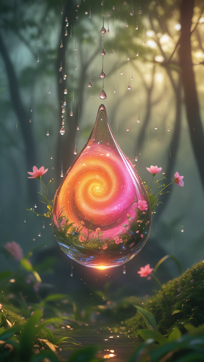 水滴壁纸图片滴星雨苹果手机高清壁纸3d悬浮滴星3d手机壁纸悬浮3d悬浮