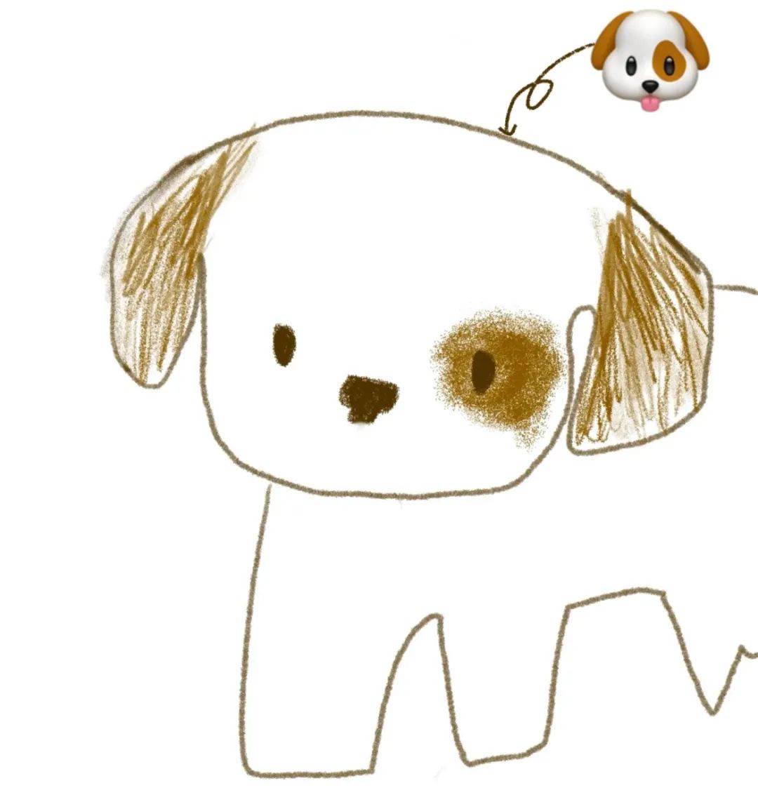 网友说她养了一只emoji小狗我一看