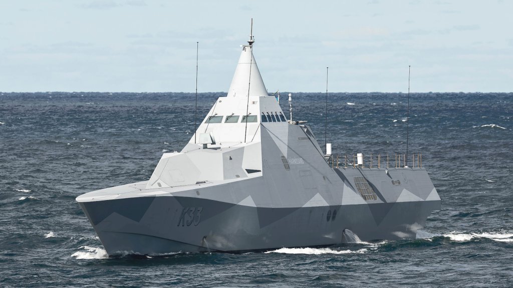 瑞典隐身的 visby 护卫舰获得基于 mk 41 的防空导弹垂直发射系统