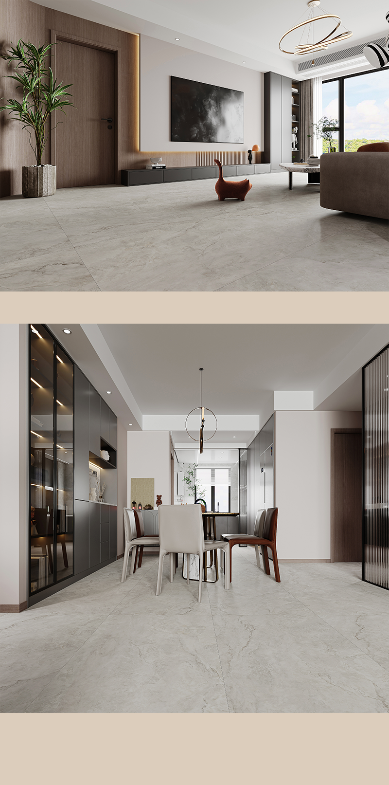 750x1500mm灰系爆品,kmy国际轻奢瓷砖邀你看2025流行家装新趋势