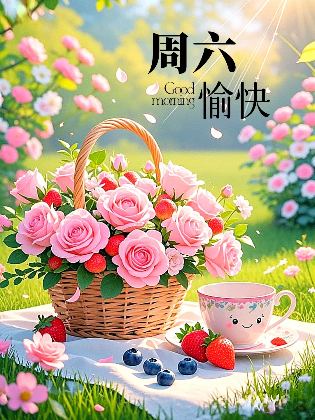 4月26日周六早上好祝福语美图,心存阳光,必见美好,周末愉快