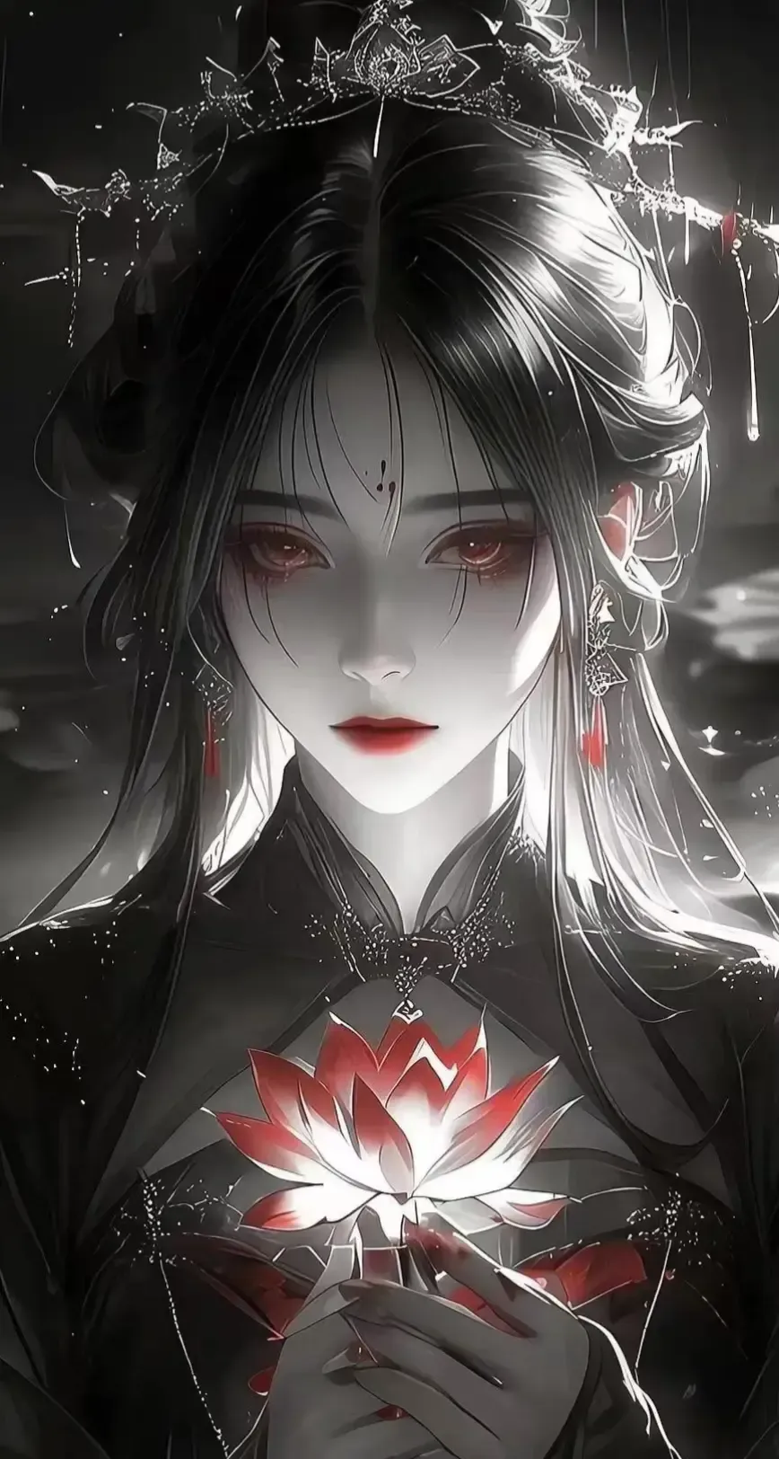 古风动漫人物女黑暗二次元伤感图片古风冷冽阴暗的古代女生图片古风