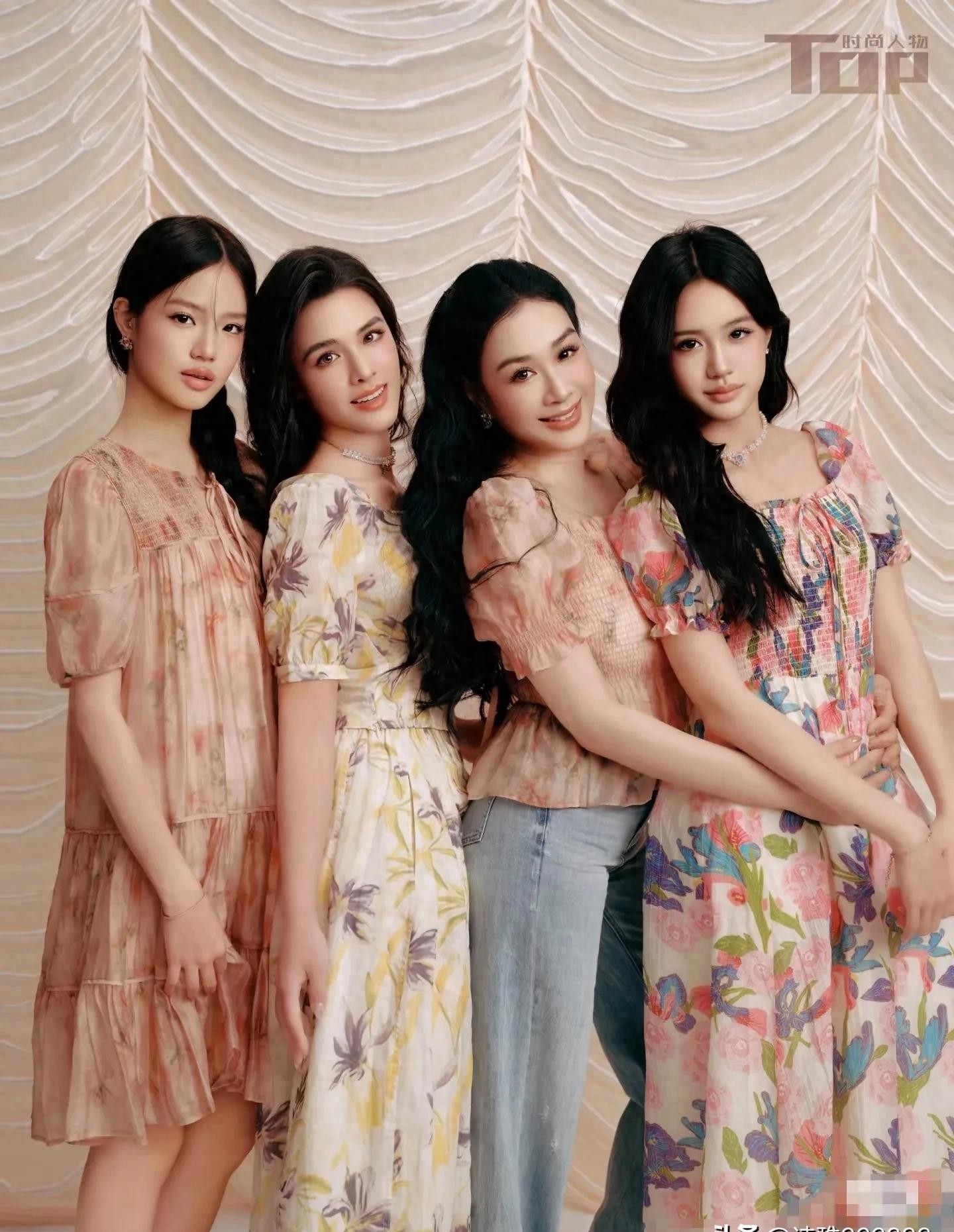 她有过三次婚姻,跟第一任丈夫生了大女儿yasmine,现在27岁了;跟第二任