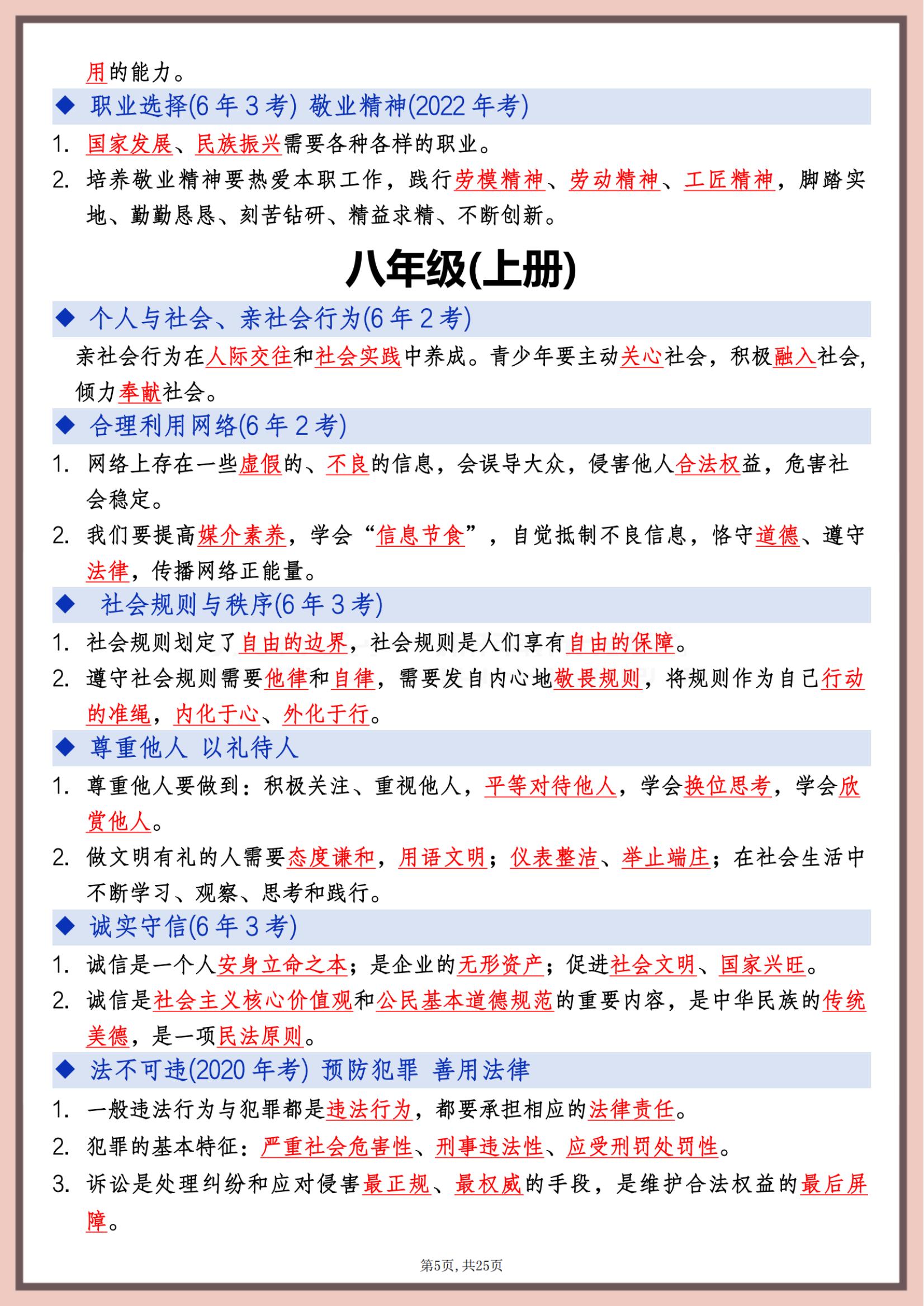 包含中考复习表！冲刺阶段，有条理的词条