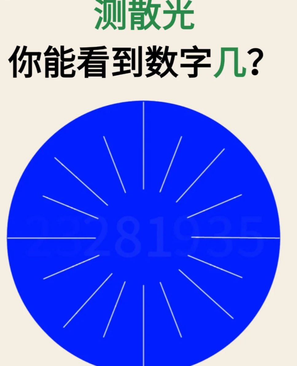 眼力测试,你能看到几个数字?