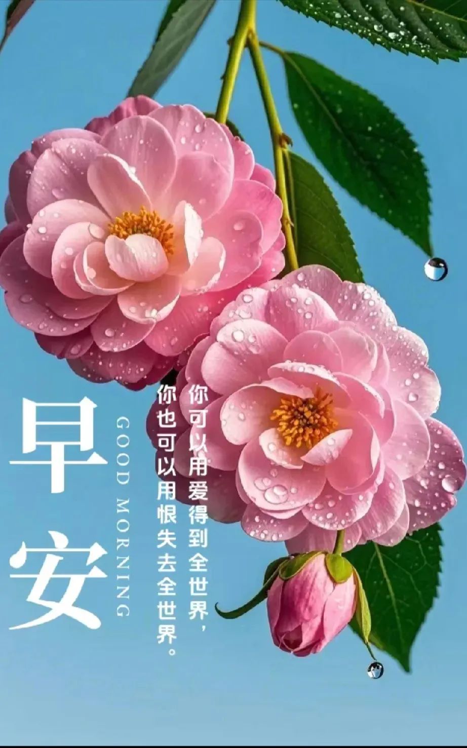 每日正能量早安问候语图片大全(每日一句正能量早安心语励志语录大全  我爱查)