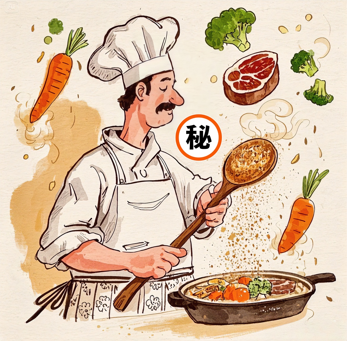 :切完泡水5分钟→多放油大火炒→炒菜卡通炒 