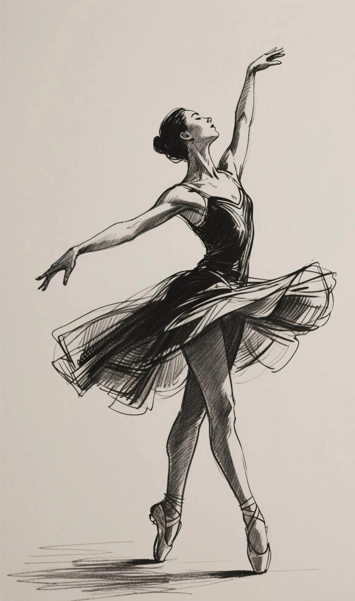 拉丁舞速写临摹人物素描动作图片芭蕾舞素描舞者肢体线条特写钢笔画