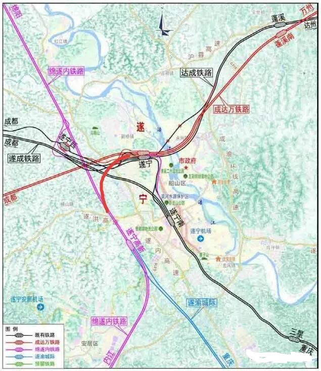 南广城际开工在即,相比基本出局的遂广城际,各有利弊,重庆躺赢