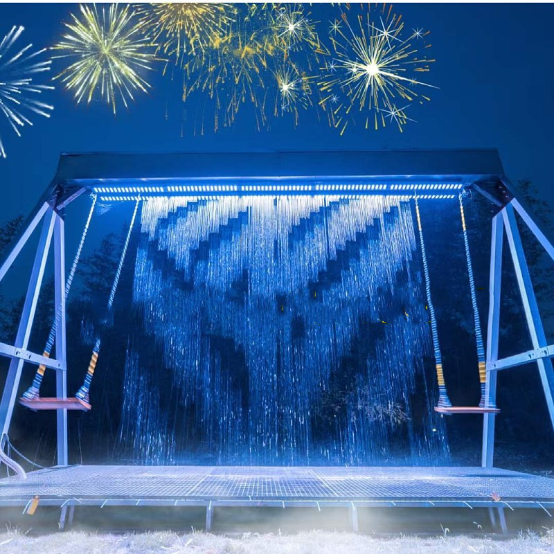 定制水幕秋千发货中