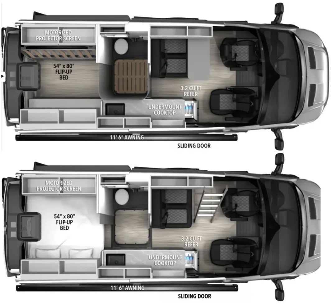 纯血版福特全顺v63四驱房车!3.5升v6发动机,唯一的缺点是