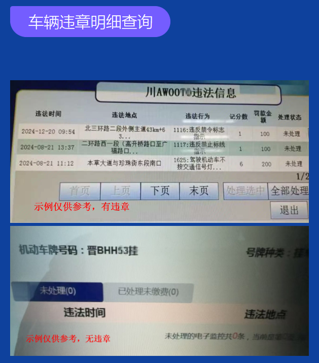 临时号牌怎样查询违章情况