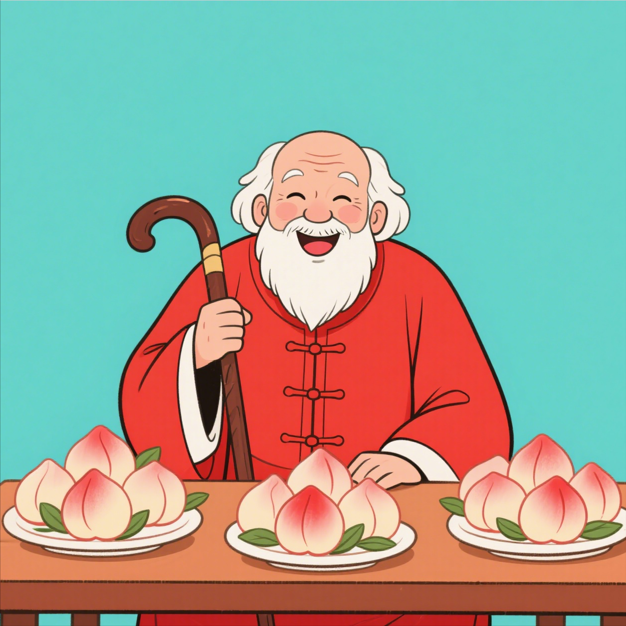 表情动画旺来爷爷漫画老翁吃饭后开心卡通图片老爷爷开心的漫画图片