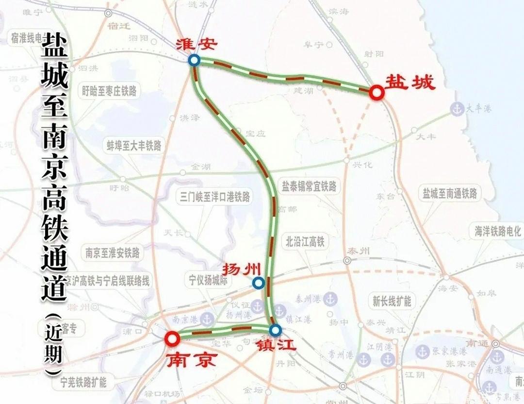 看看盐城到南京的高铁线,估计任何一个省份都会大为震撼,发达的江苏省