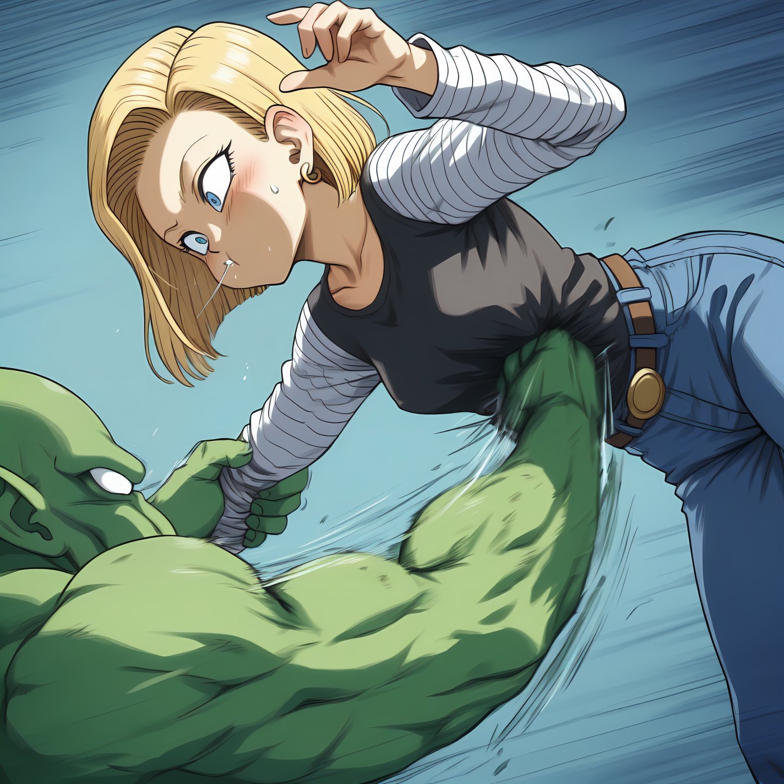 龙珠:18号被哥布林抓走,怀上哥布林的孩子,孙悟空看了都心疼