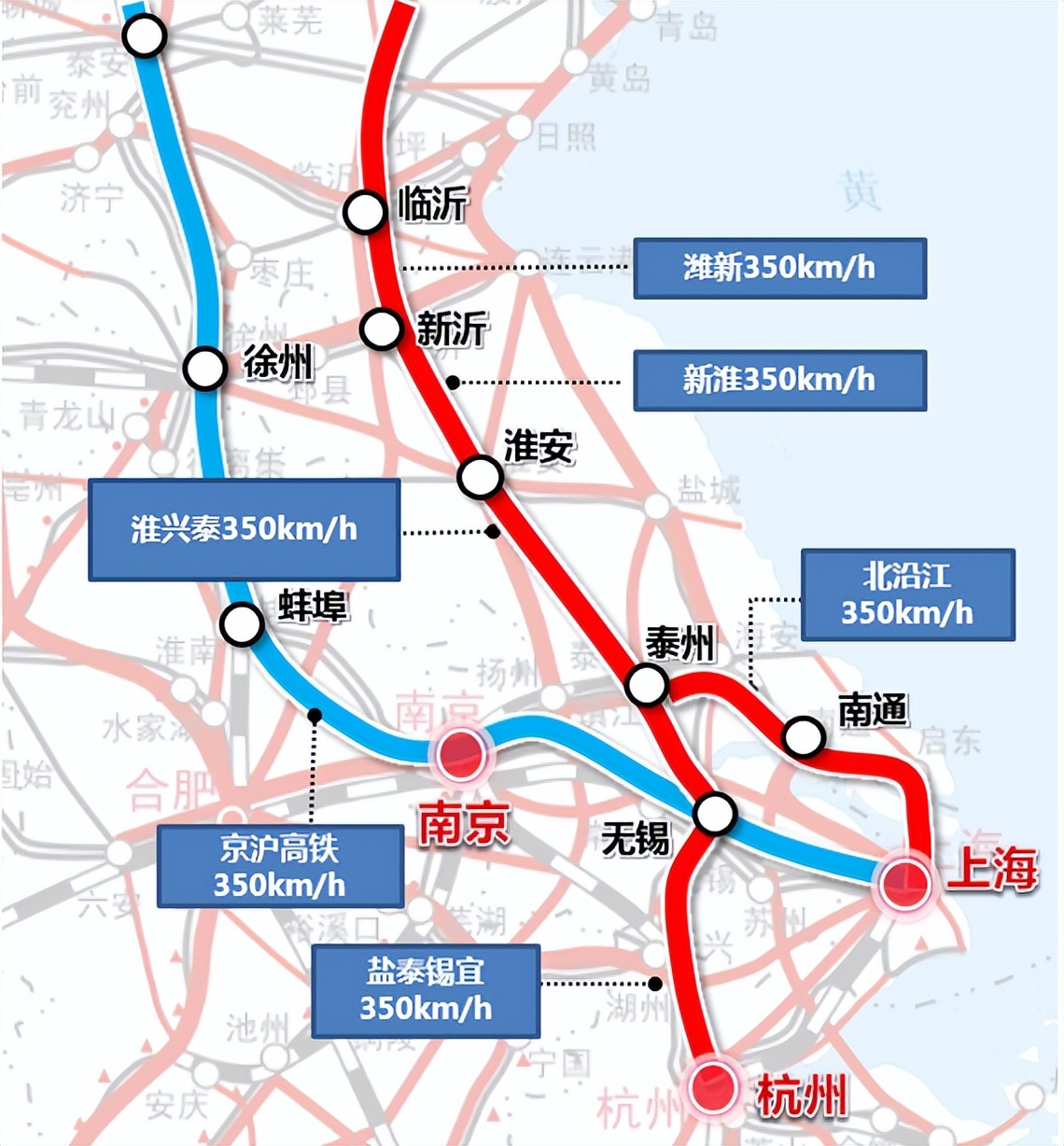 江苏淮安市铁路规划全解析:主要有5条,新淮高铁开工问题引关注