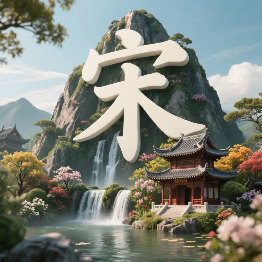 治愈系爆款!3d立体姓氏山水,你的wechat头像该换了