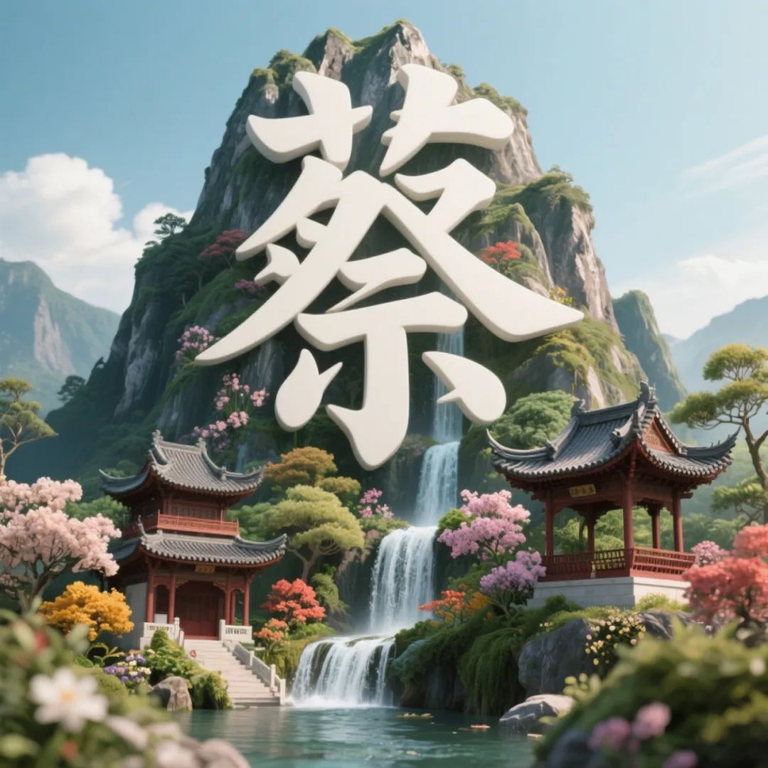治愈系爆款!3d立体姓氏山水,你的wechat头像该换了