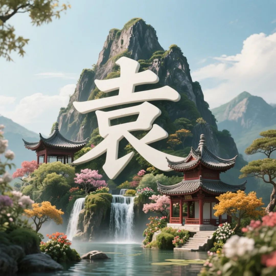 治愈系爆款!3d立体姓氏山水,你的wechat头像该换了