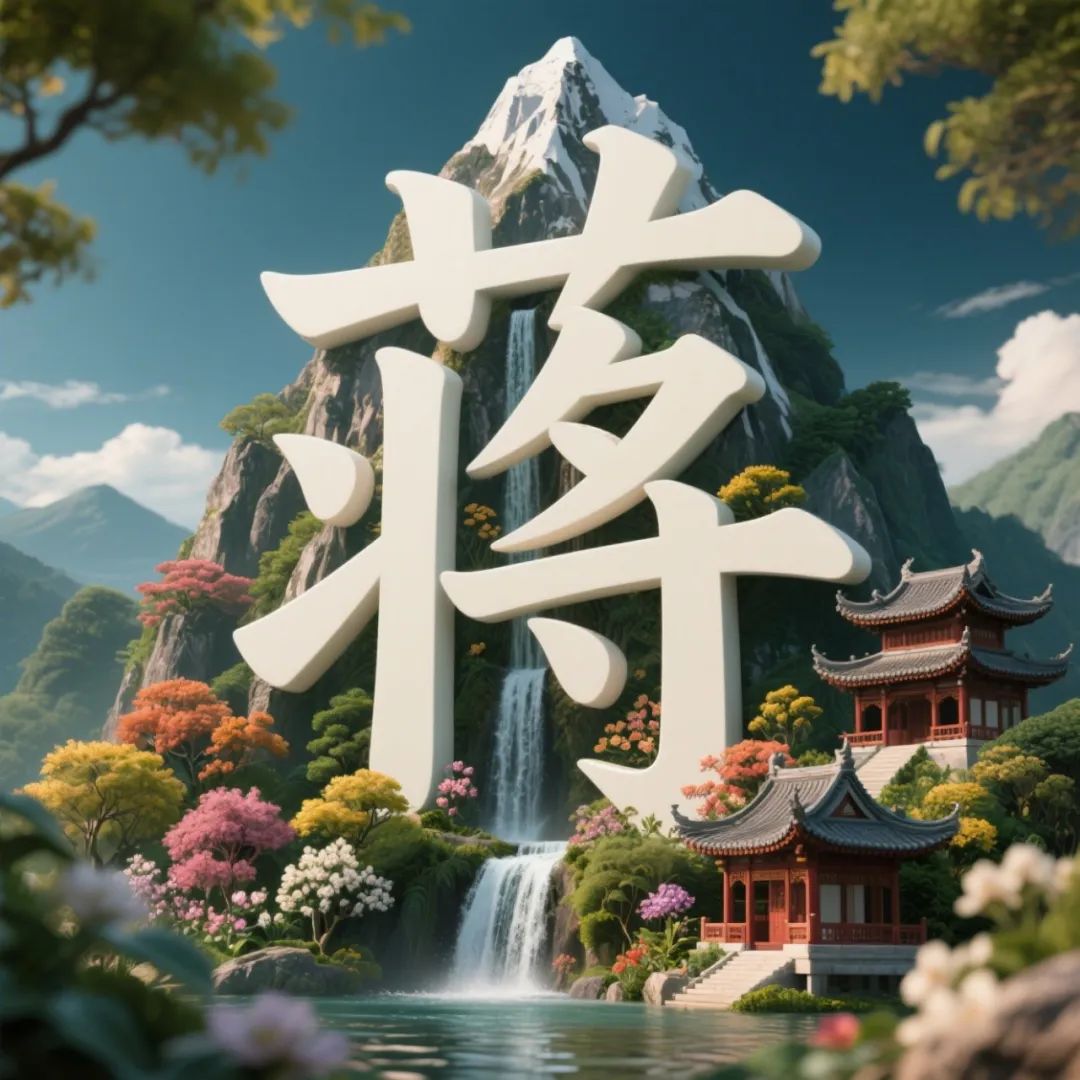 治愈系爆款!3d立体姓氏山水,你的wechat头像该换了