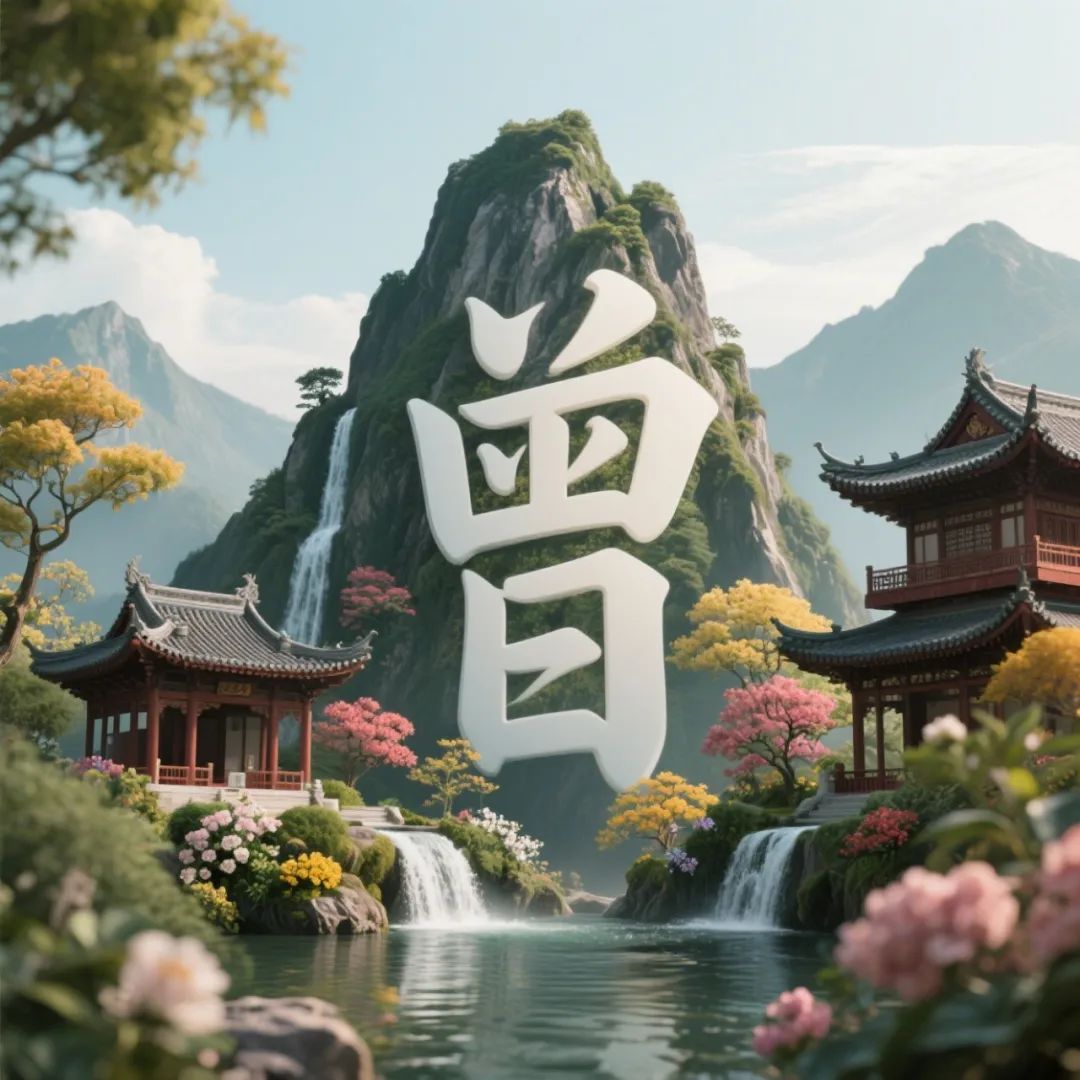 治愈系爆款!3d立体姓氏山水,你的wechat头像该换了