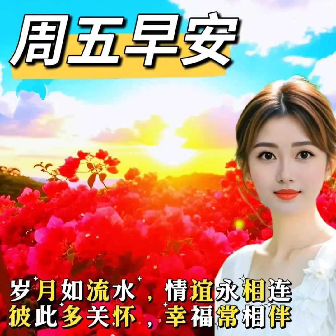 问候语精选大全 周五早上好图片大全,最美漂亮早上好祝福语图片